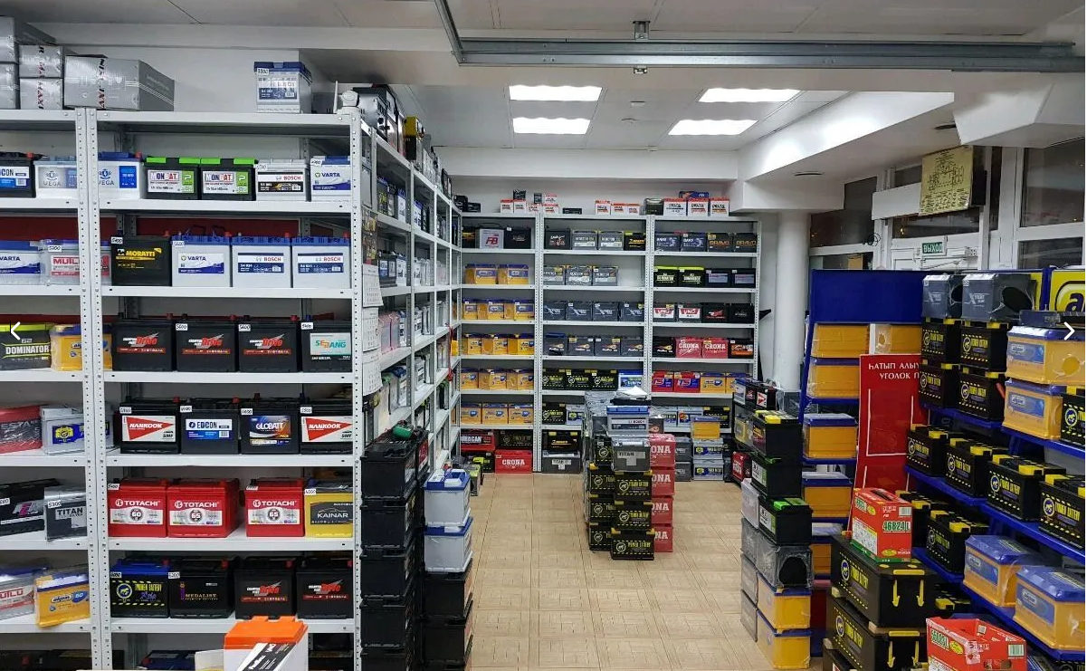 Металлические стеллажи для магазина аккумуляторов в Воронеже
